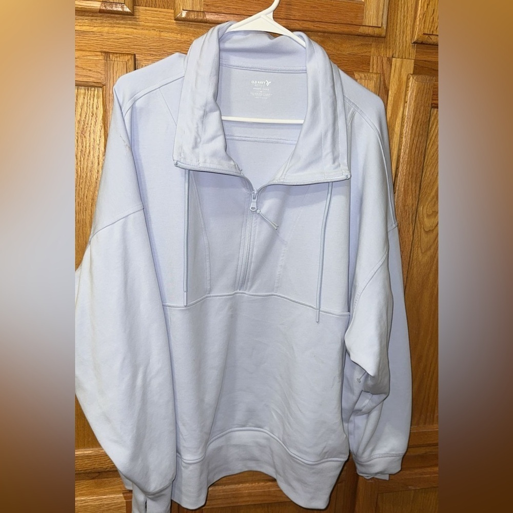 Old Navy Light Purple Quarter-Zip Sweatshirt
